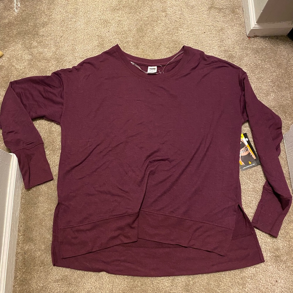 Maroon Long Sleeved Comfy Shirt